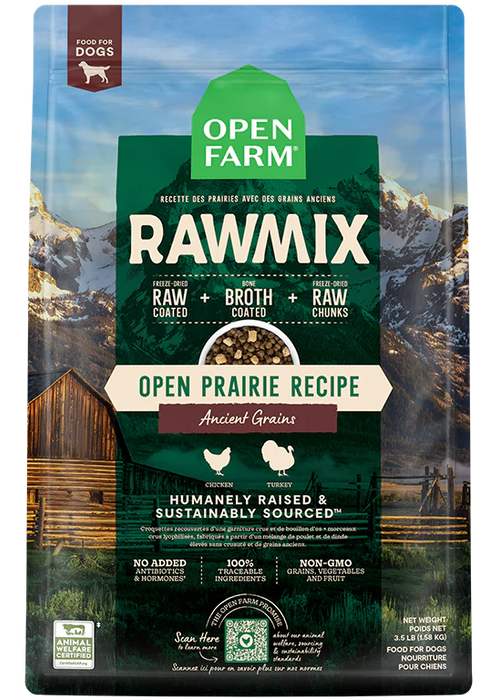 Open Farm RawMix Open Prairie Ancient Grain Recipe for Dogs