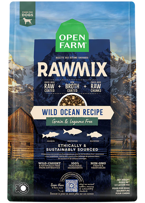 Open Farm RawMix Wild Ocean Grain Free Recipe for Dogs