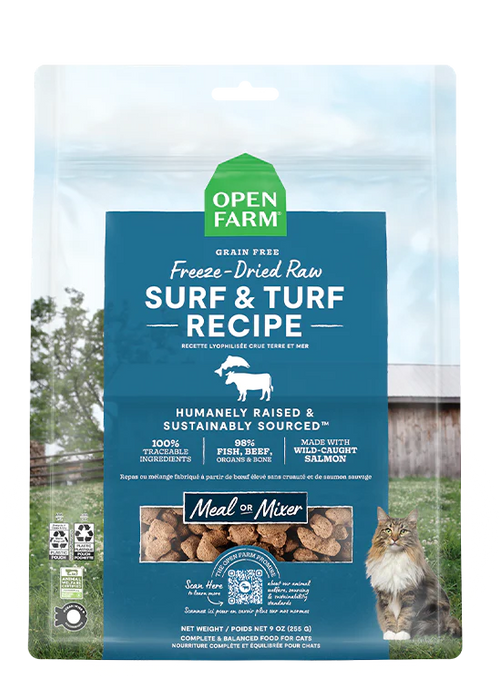 Open Farm Surf & Turf Freeze Dried Raw Morsels Cat Food