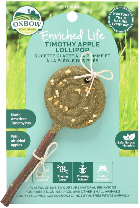 Oxbow Enriched Life Timothy Lollipop - Apple