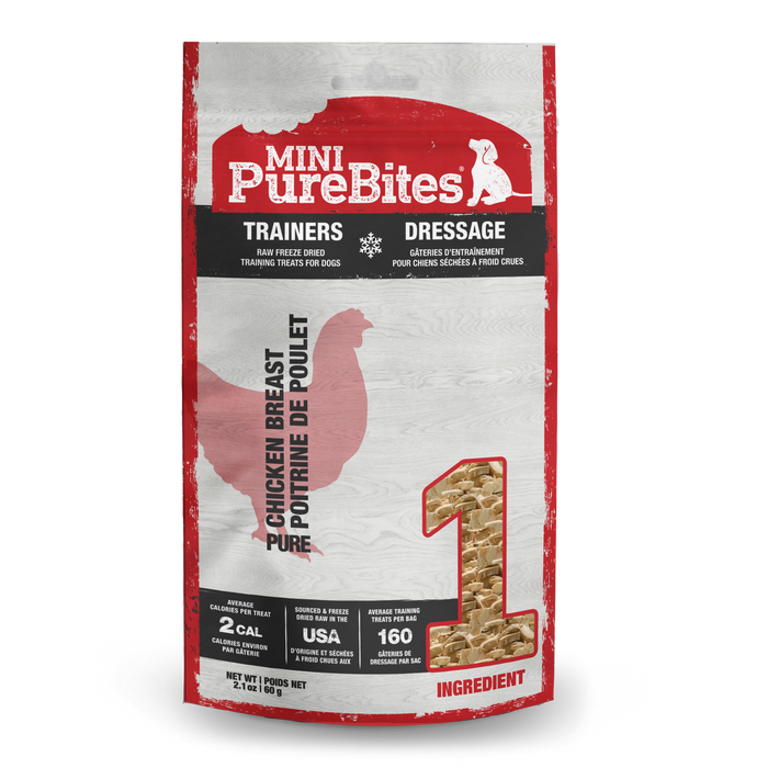 PureBites Mini Trainers Chicken Breast Dog Treats 60g