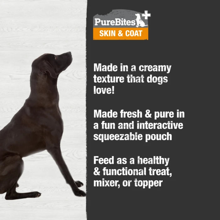 PureBites Skin & Coat Squeezables Dog Treat