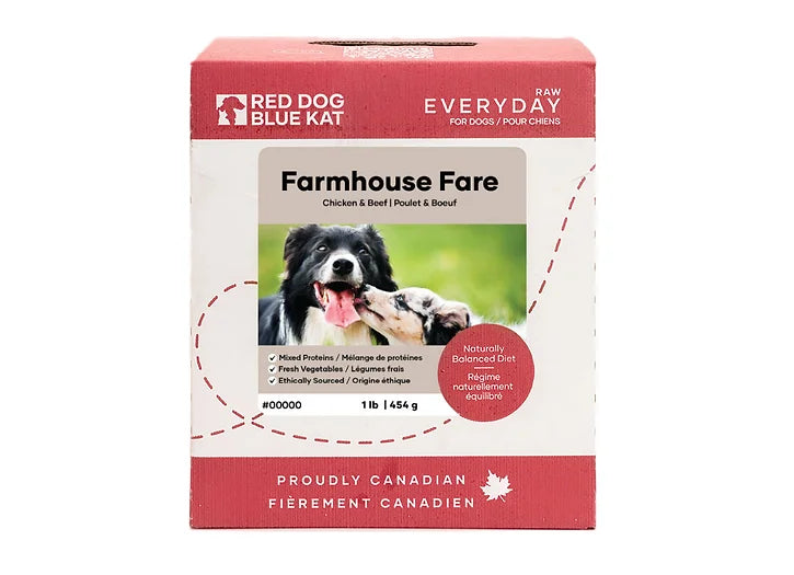 Red Dog Blue Kat EVERYDAY Farmhouse Fare (Chicken & Beef) Raw Dog Food