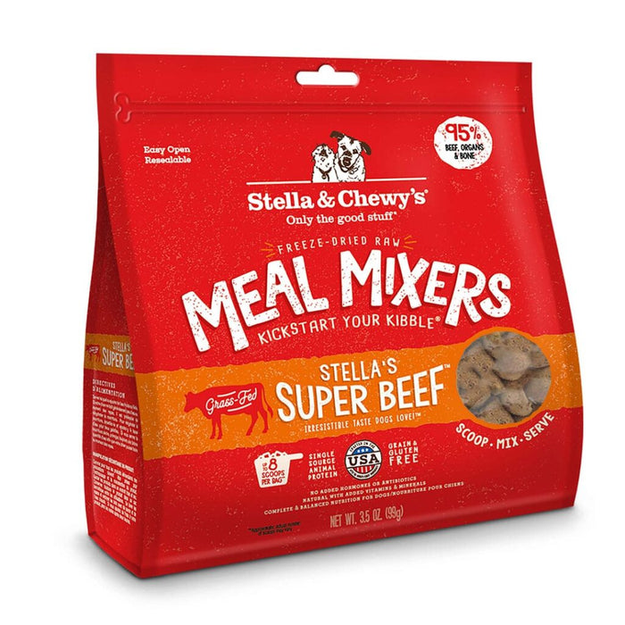 Stella & Chewy's Meal Mixer Stella's Super Beef Freeze-Dried Raw Dog Food
