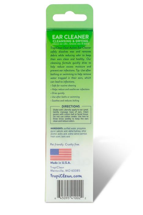 TROPICLEAN Dual Action Ear Cleaner