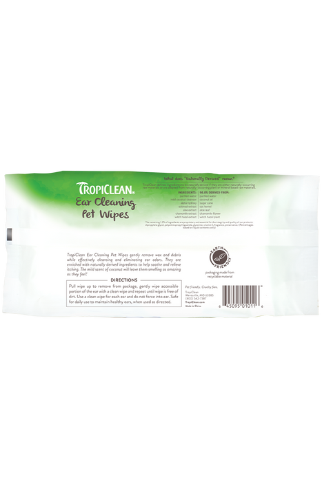 TROPICLEAN Ear Cleaning Wipes