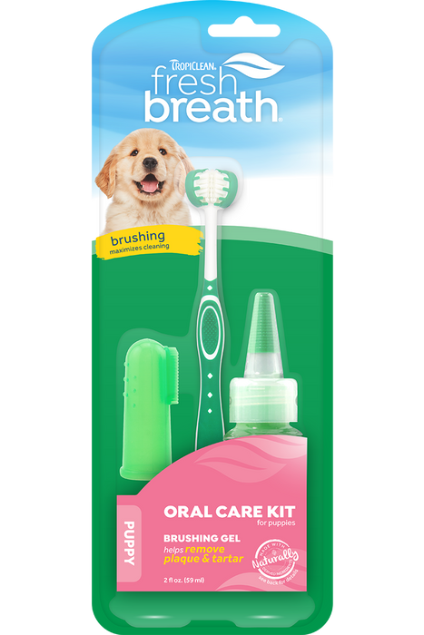 TROPICLEAN Fresh Breath Oral Care Kit for Puppies