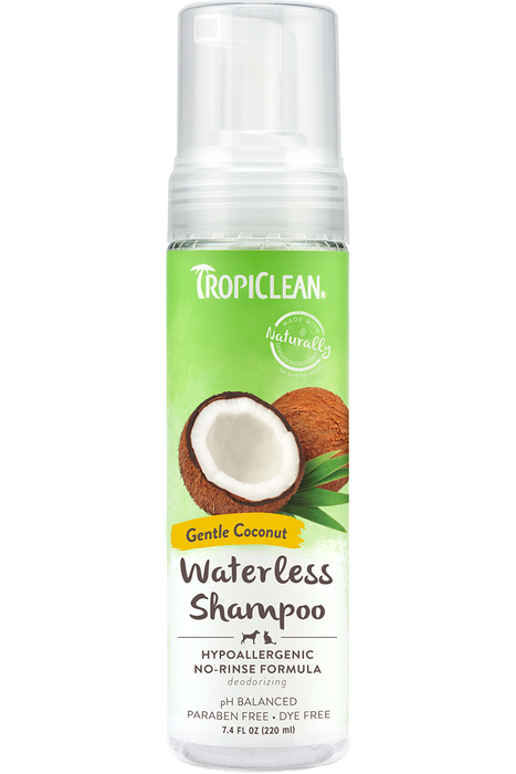 TROPICLEAN Hypo Allergenic Waterless Shampoo for Dogs and Cats