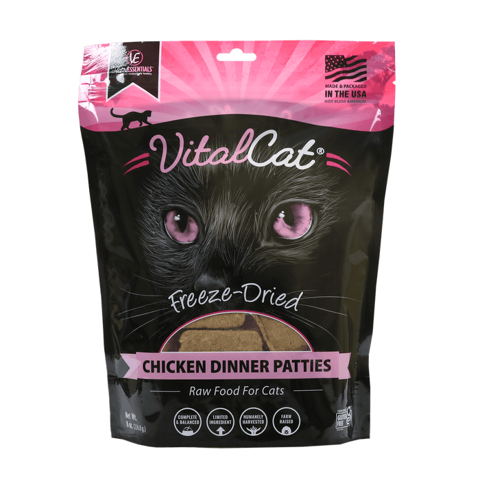 Vital Essentials VitalCat Chicken Dinner Patties Freeze-Dried 8oz