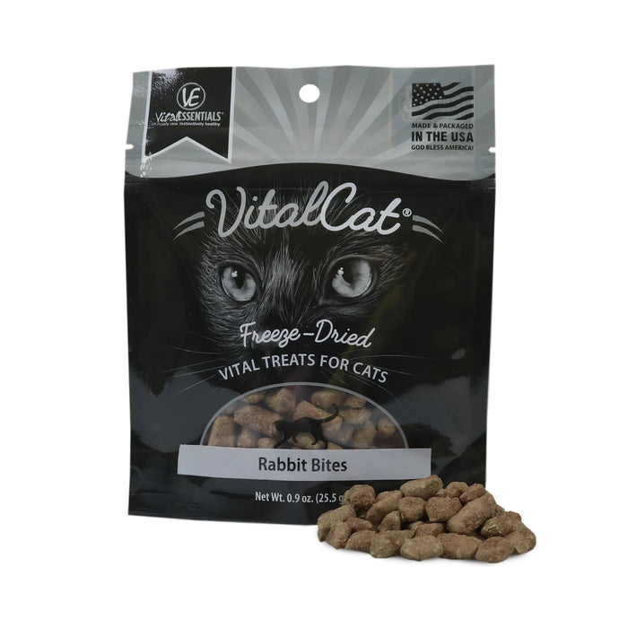 Vital Essentials VitalCat Rabbit Bites Freeze-Dried Treats 0.9oz