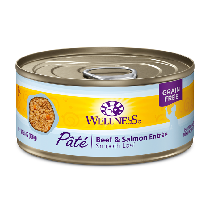 Wellness Complete Health Pate Beef & Salmon Entrée Wet Cat Food
