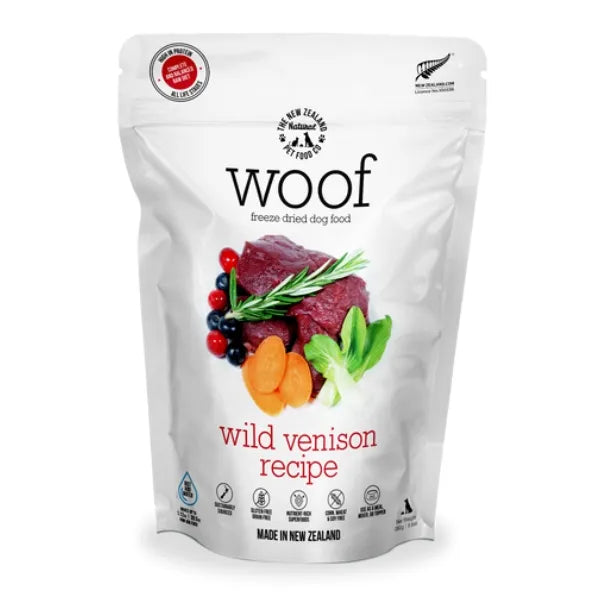 Woof Venison Freeze Dried Raw Food For Dogs