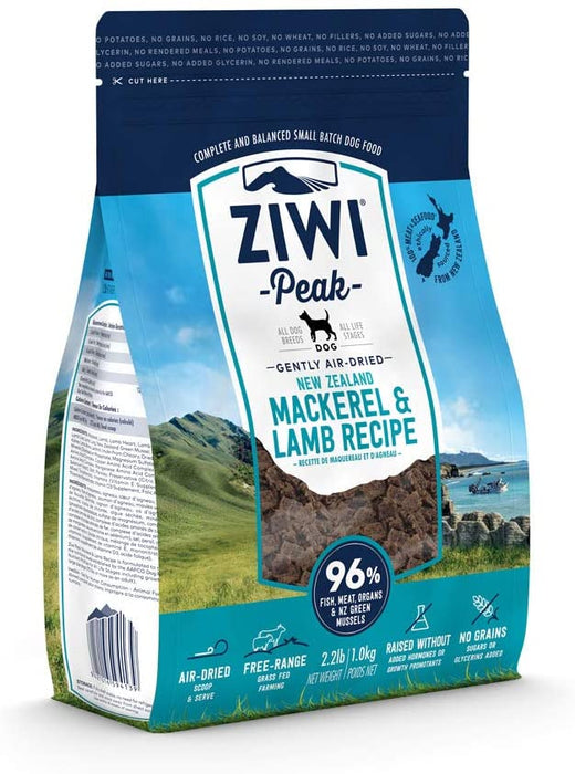 ZIWI Peak Air-Dried Mackerel & Lamb Recipe for Dogs