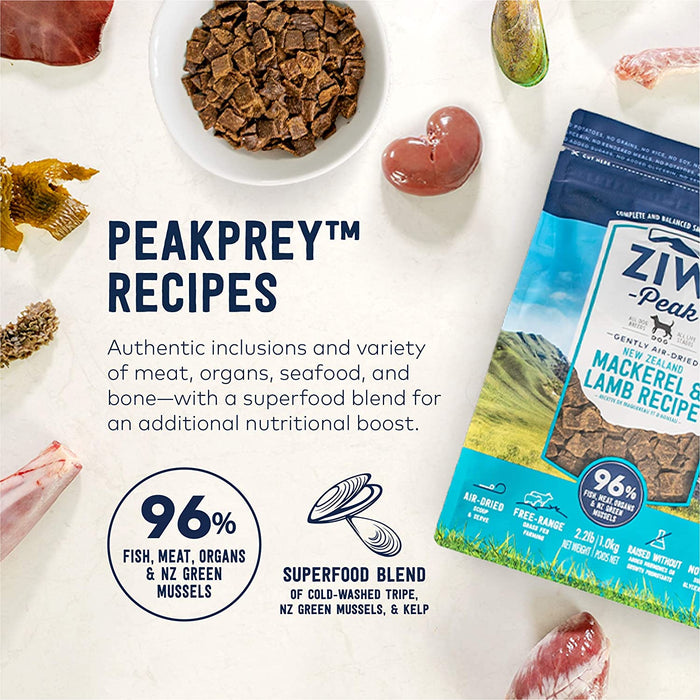 ZIWI Peak Air-Dried Mackerel & Lamb Recipe for Dogs