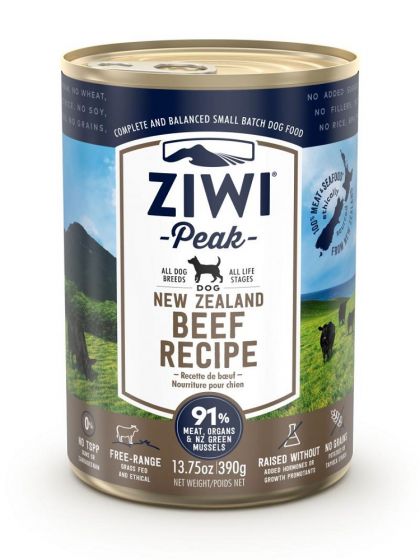 ZIWI Peak Wet Beef Recipe for Dogs 390g